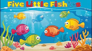 FIVE LITTLE FISHESKIDS SONG Kids Nursery Rhymes CARTOONIKAA Kids Channel [upl. by Yellah579]