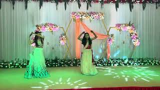 Ghar More Pardesiya  Sangeet Dance  Groom and Bride Sisters [upl. by Zitella]