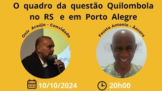 Matracas Ancestrais  O quadro da questão Quilombola no RS e em Porto Alegre [upl. by Publia]