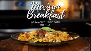 The Perfect Mexican Breakfast  MIGAS a la MEXICANA amp SALSA MOLCAJETE [upl. by Earized733]