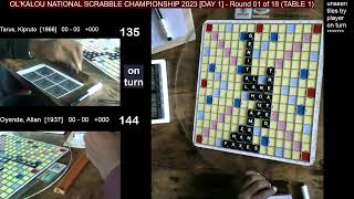 OLKALOU NATIONAL SCRABBLE CHAMPIONSHIP  2023 DAY 1 [upl. by Airemat]