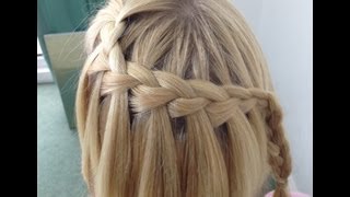 Easy Waterfall Braid Tutorial [upl. by Bigford]