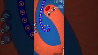 Giant Snake Kill In WormsZoneio wormszone wormmate snake wormszonegameplay gaming new [upl. by Yentrok]