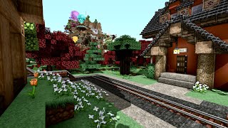 Minecraft Minecolonies Mod Multiple Styles including Cliffs Littleton and Urban Birch Styles [upl. by Neiht927]