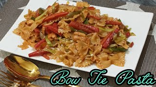 Bow Tie Pasta Recipedont miss recipe guide step by step bowtiepastarecipe [upl. by Mcclish742]