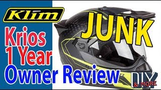 OVERPRICED JUNK  KLIM KRIOS CARBON  1 YEAR OWNER REVIEW [upl. by Lavinia]