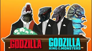 Godzilla 2014 amp Godzilla King Of The Monsters  Coffin Dance Meme Song Cover [upl. by Ecinert]