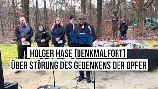 13022024 Dresden Heidefriedhof Holger Hase Denk Mal Fort über Störung des Gedenkens der Opfer [upl. by Chally]