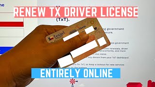 How to Renew Texas Drivers License Online License Expiring [upl. by Heigl795]