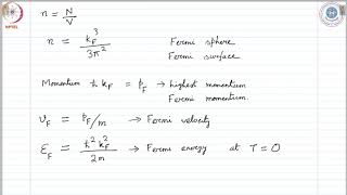 mod03lec26  Introduction to Sommerfeld theory  II [upl. by Esinyl]