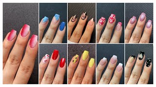 10 Easy nail art designs compilation  Simple and classy nail art designs 2024 [upl. by Mann]