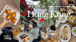 hong kong diaries 🚃💫  traveling the world with my boyfriend  eating 247 [upl. by Enerol780]