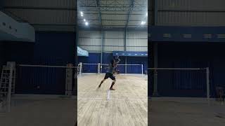 singles badminton [upl. by Aicilanna]