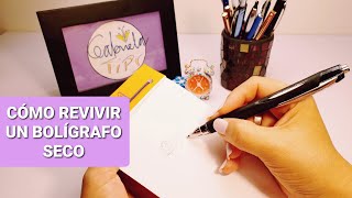 Como Revivir Un BOLÍGRAFO SECO o que es difícil escribir [upl. by Nathaniel135]