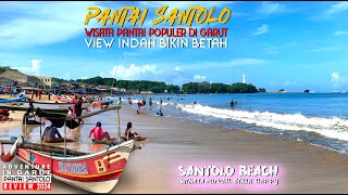 PANTAI SANTOLO  WISATA PANTAI POPULER DI GARUT  VIEW INDAH BIKIN BETAH  REVIEW 2024 [upl. by Nahshu523]