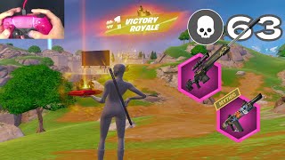 63 Kill Solo vs Squads quotZero Buildquot Gameplay Wins 😍 Fortnite Chapter 5 Season 1 Ps5 Controller [upl. by Tichon]