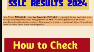 How to Check Sslc result in mobileKarnataka SSLC result 2024 DateSSLC Result 2024Sslc result date [upl. by Artimed]