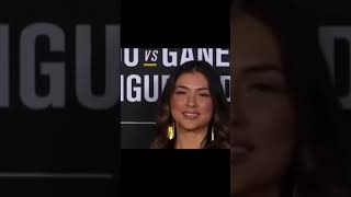 UFC 270 Ring Girl Arianny Celeste Checking Ciryl Gane out 😂 UFC weighins 2022 sports [upl. by Vanda]