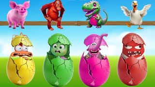 Match the Egg Color to the Inside Out Character  Fun Guessing Challenge [upl. by Eben769]