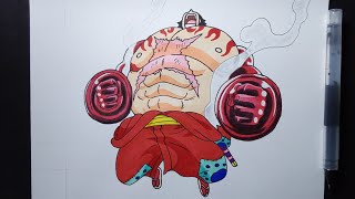 How To Draw Luffy Gear 4 Wano Full Body [upl. by Adriana]