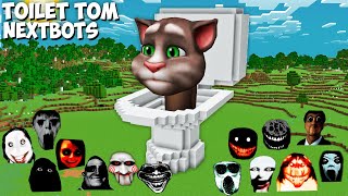 SURVIVAL SECRET GIANT SKIBIDI TOILET TOM in Minecraft  JEFF THE KILLER and GRUDGE and 100 NEXTBOTS [upl. by Saxon]