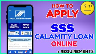 Paano Kumuha Apply SSS Calamity Loan Online  Approved SSS Loan Application Online [upl. by Hgieleak]