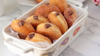 Malasadas  Nutella filled doughnuts  Portuguese donuts [upl. by Heinrick]