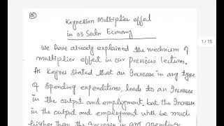 Derivation of National Income Multipliers income expenditures  Leakages amp Injections [upl. by Ive]