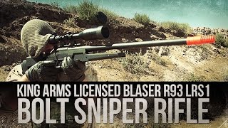 King Arms Airsoft Licensed Blaser R93 LRS1 Bolt Action Sniper Rifle [upl. by Mcnutt502]