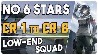 All CR Stages  CR1 to CR8  Low End Squad 【Arknights  アークナイツ】 [upl. by Hagai]