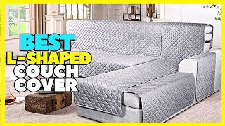 Top 5 Best L Shape Sofa Covers 2023 Sectional Couch Slipcovers [upl. by Kcirdneh682]