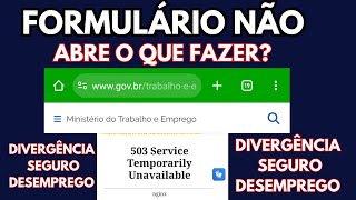 FORMULÁRIO NÃO ABRE PARA RESOLVER AS DIVERGÊNCIAS DO SEGURO [upl. by Luanni]