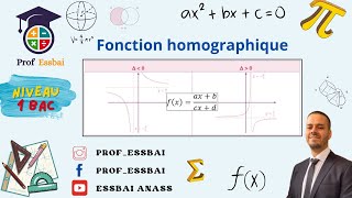 1 bac smsc ex généralité sur les fonctions 3 fonctions usuelles  fonction homographique [upl. by Bonina]