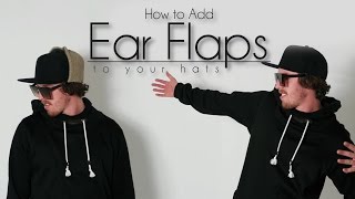 Easy DIY Transformation How to Add Ear Flaps on Hats [upl. by Nagud]