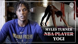 NBA Yoga  Myles Turner on the Yoga Trapeze® [upl. by Assilem]