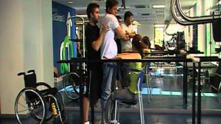 paraplegic rehab  step by step  standing exercicses [upl. by Araminta213]