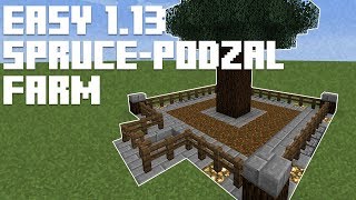 ► EASY SPRUCE PODZOL FARM  Minecraft 113  MC Tutorial ◄  iJevin [upl. by Amihsat339]