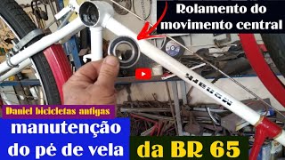 Como colocar rolamento no movimento central da sua bike Manutenção do pé de vela [upl. by Ydeh]