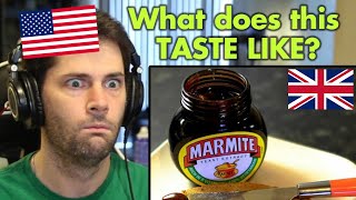 American Reacts to Marmite Explained [upl. by Irual]