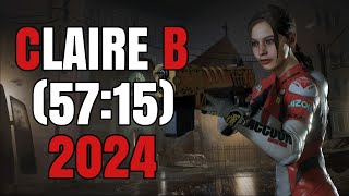 Resident Evil 2 Claire B Speedrun 5715 PS5 [upl. by Jarlen]