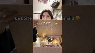 PARTIE 1  UNBOXING de la boîte de demoiselles 🫶🏻☺️ unboxing unboxingvideo bridesmaids [upl. by Anirehs]