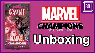 Marvel Champions Gambit Hero Pack Unboxing [upl. by Amethist]