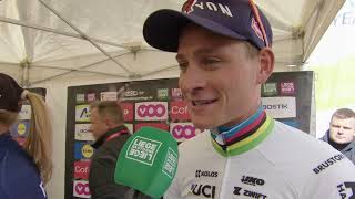 Mathieu van der Poel  Interview before Liège  Bastogne  Liège 2024 [upl. by Votaw738]