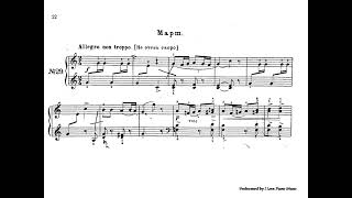 Goedicke op36 no29 March from 60 Easy Piano Pieces Sheet music  Intermediate piano [upl. by Ateuqahs]