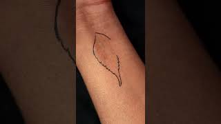 J letter tattoo idea making by trick 😱😱 viral tattoo artistkumresh easypencildrawing art [upl. by Airrej]