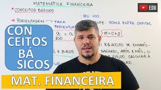 Conceitos Básicos  Matemática Financeira 1 [upl. by Goren]