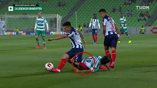 Terrible Lesión  Matías Kranevitter En Su Debut Con Monterrey [upl. by Trinidad]