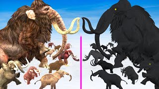 Mammoth Elephant vs Shadow Itself Fight Prehistoric Mammals Size Comparison Animal Epic Battle [upl. by Evol812]