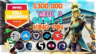 300000 🥊King Pin Fall Skirmish🥊 Week 3Game 3 Fortnite [upl. by Spanjian473]