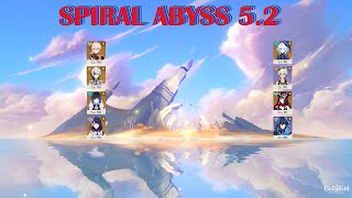 Spiral Abyss 52  Floor 12  Genshin Impact 4K [upl. by Adnilev170]